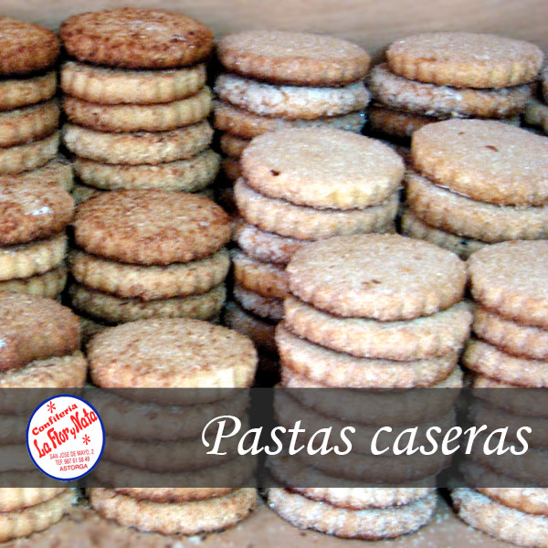 Pastas Caseras de la Confiteria la Flor y Nata de Astorga